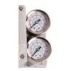 Manometerblock Typ: 3300X für 2 Manometer Skaleneinteilung in psi/bar/MPa zum Einsatz mit Econ® Ventilstellungsregler